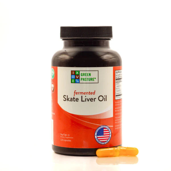 GREEN PASTURE FERMENTED SKATE LIVER OIL - 120 CAPSULES