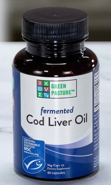 Green Pasture Fermented Cod Liver Oil – Capsule – MSC Certified Unflavored